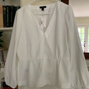 New J Crew wrap blouse